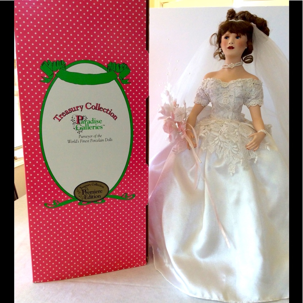Collectible Porcelain Bride Doll